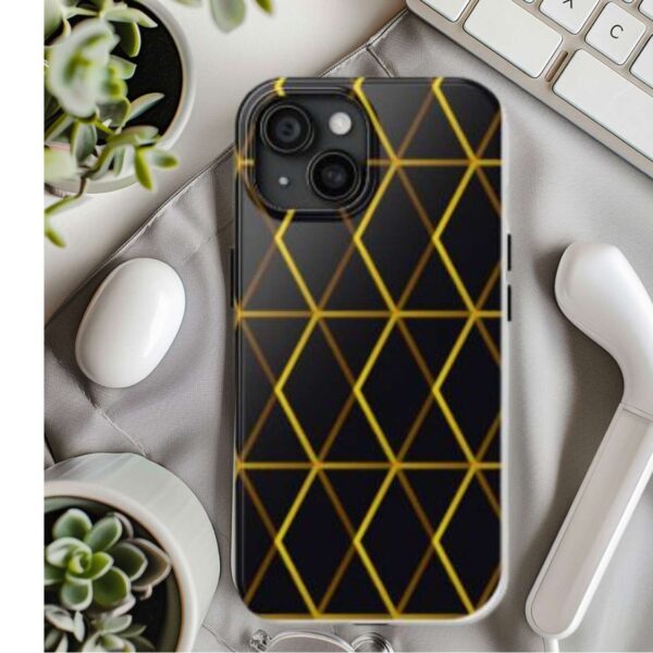 Black and gold Design Tough Hard Phone Case