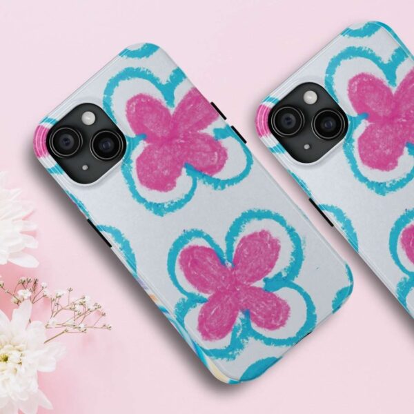 Pink and blue Phone Case