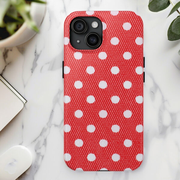 Red polka dot Phone Case